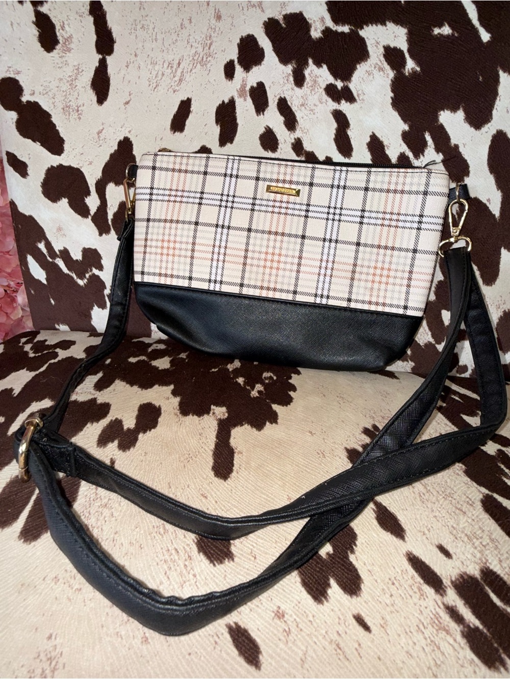 Elim & Paul Small Plaid Crossbody Bag